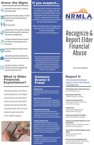 NRMLA How to Recognize Elder Financial Abuse